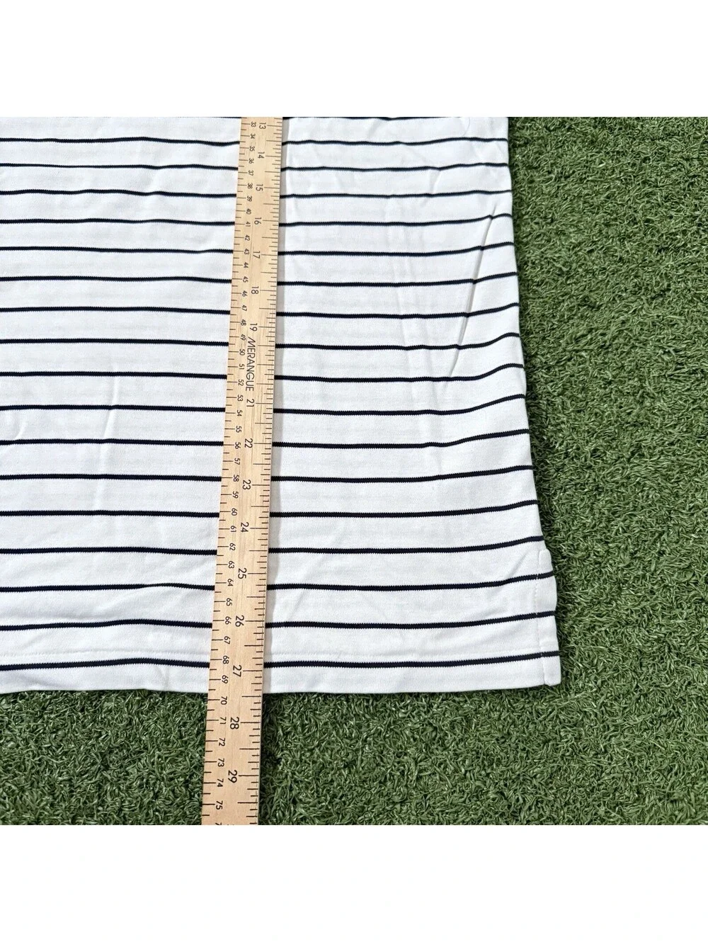 Polo Ralph Lauren Men S Classic Fit White Navy Striped Polo Shirt Cotton Preppy